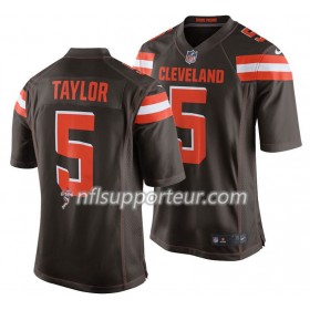 Maillot Homme Cleveland Browns Tyrod Taylor 5 Nike Brun